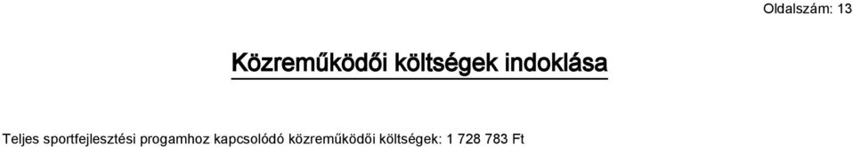 sportfejlesztési progamhoz