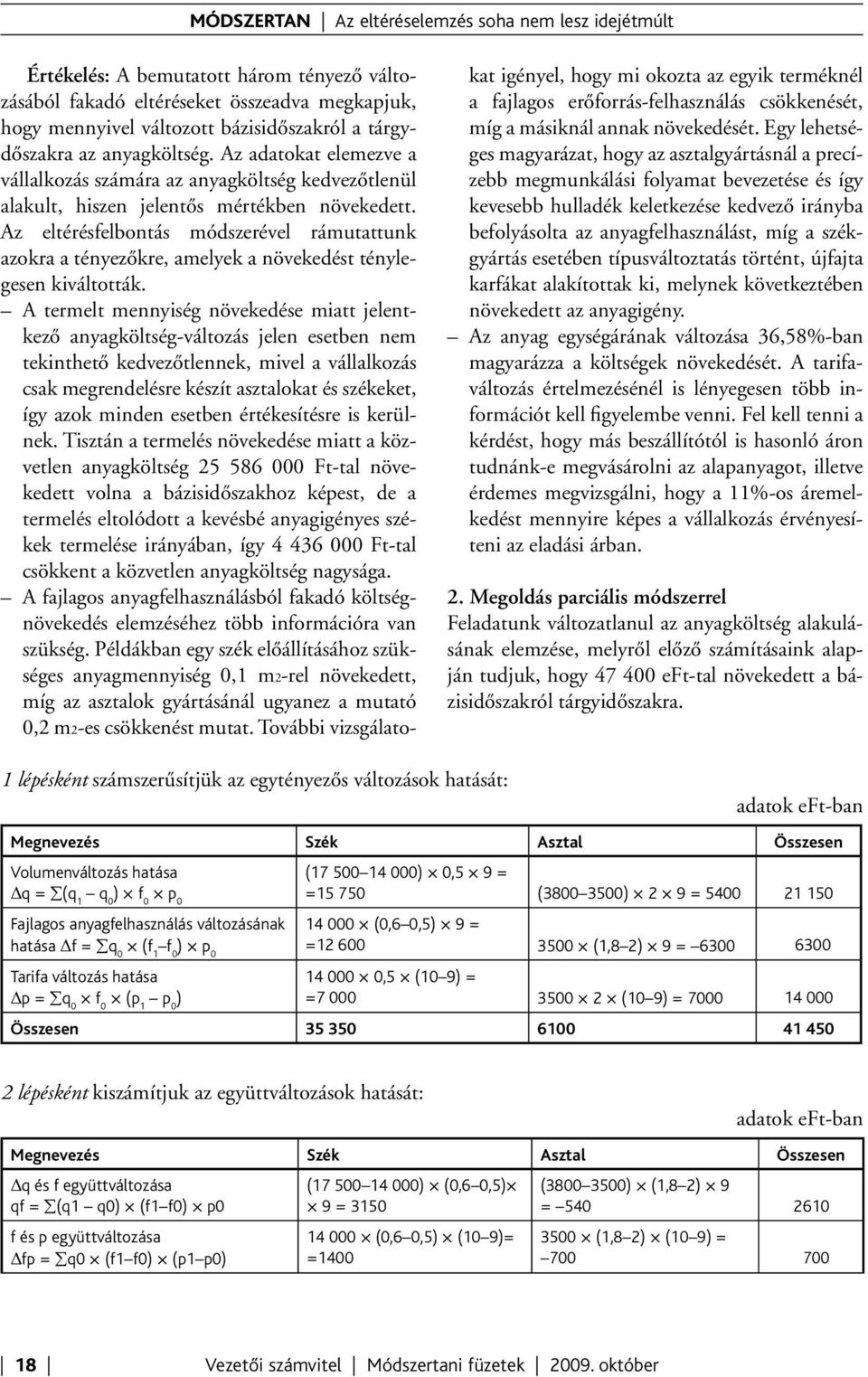 Az eltérésfelbontás módszerével rámutattunk azokra a tényezőkre, amelyek a növekedést ténylegesen kiváltották.