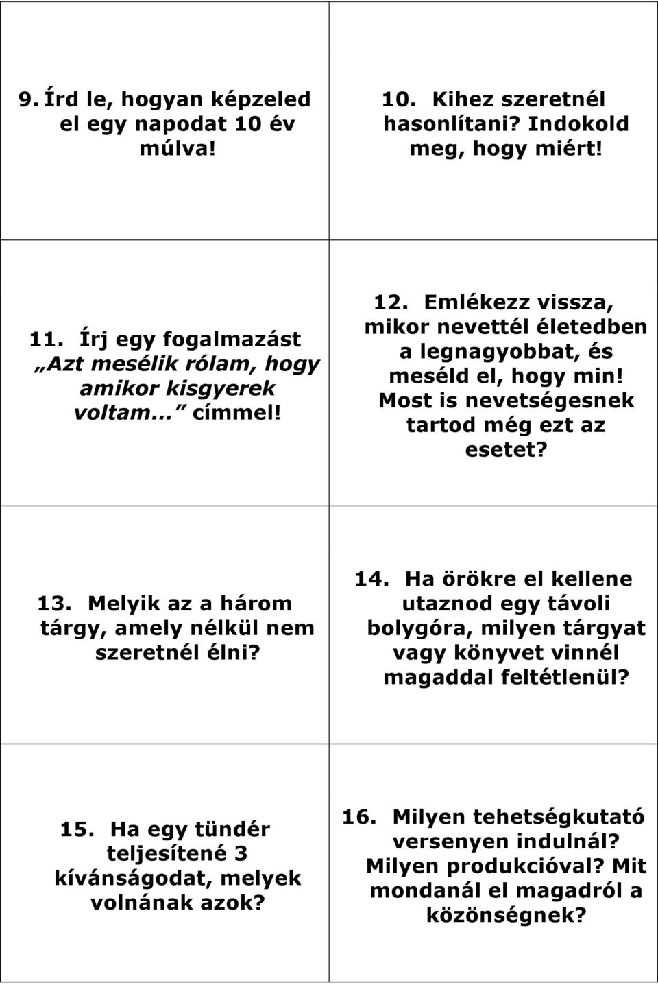 Önismeret. Osztályfőnöki bemutató óra. 9. évfolyam - PDF Free Download