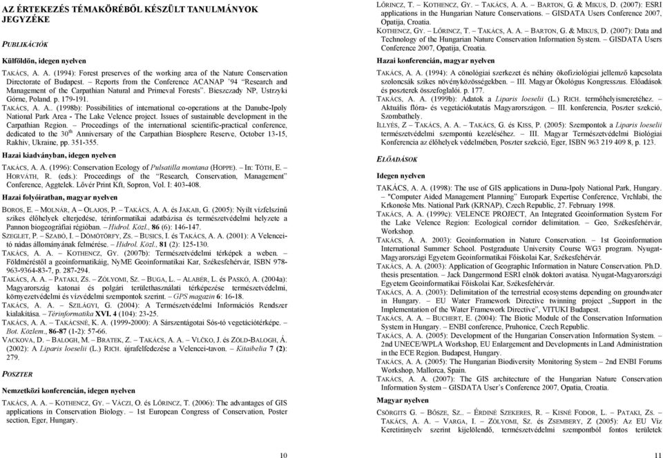 Issues of sustainable development in the Carpathian Region.