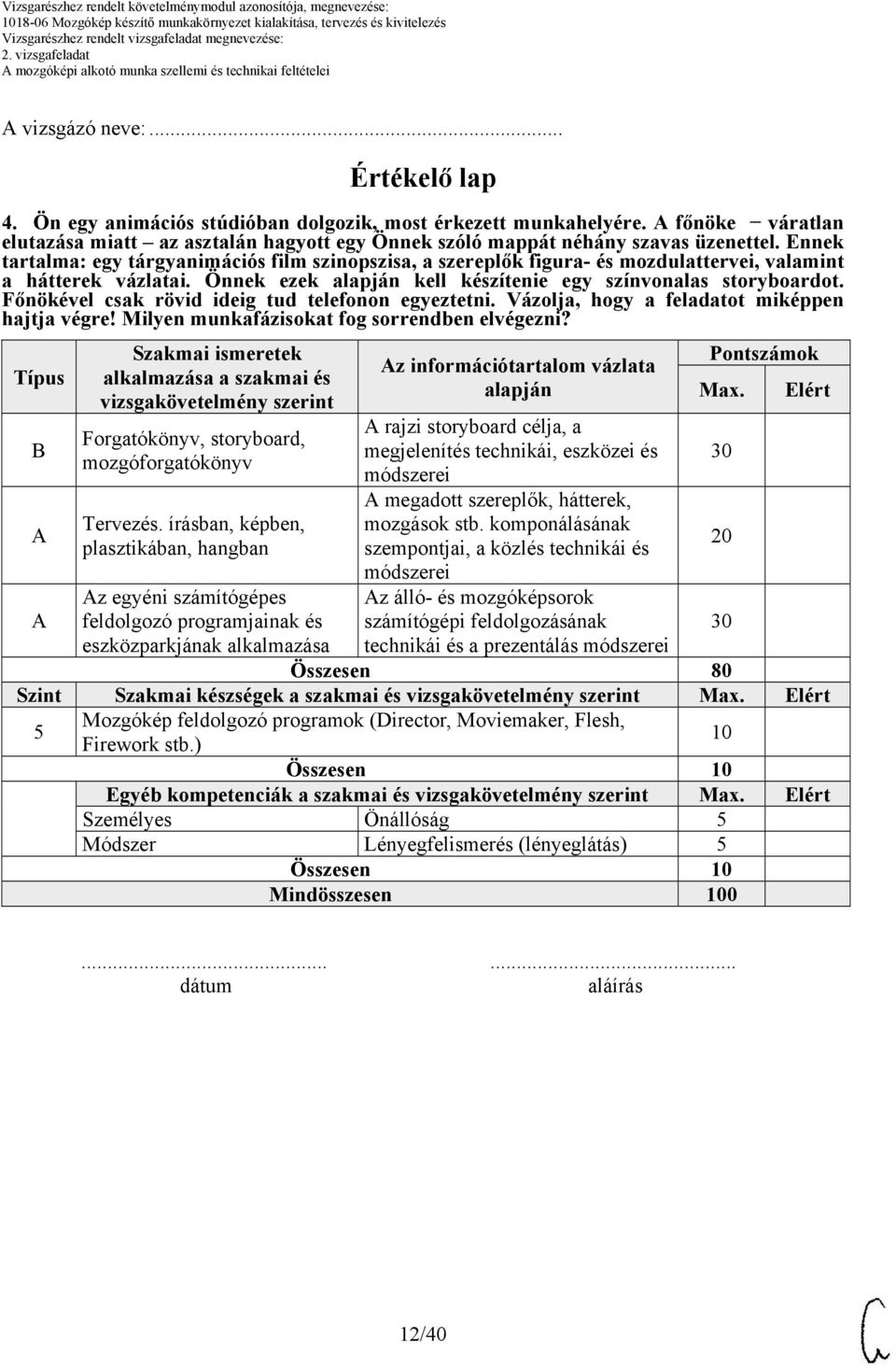 Főnökével csak rövid ideig tud telefonon egyeztetni. Vázolja, hogy a feladatot miképpen hajtja végre! Milyen munkafázisokat fog sorrendben elvégezni?