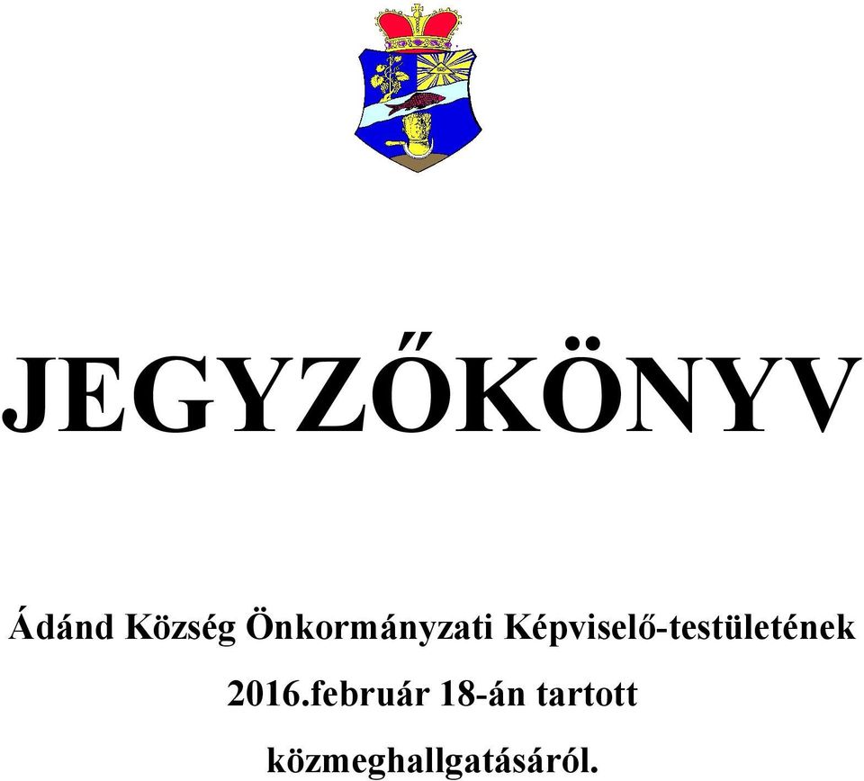 Képviselő-testületének 2016.