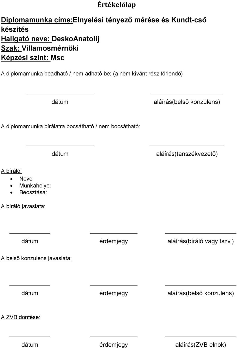 Elnyelési tényező mérése és Kundt-cső készítés - PDF Ingyenes letöltés