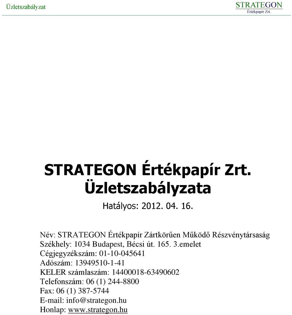 út. 165. 3.