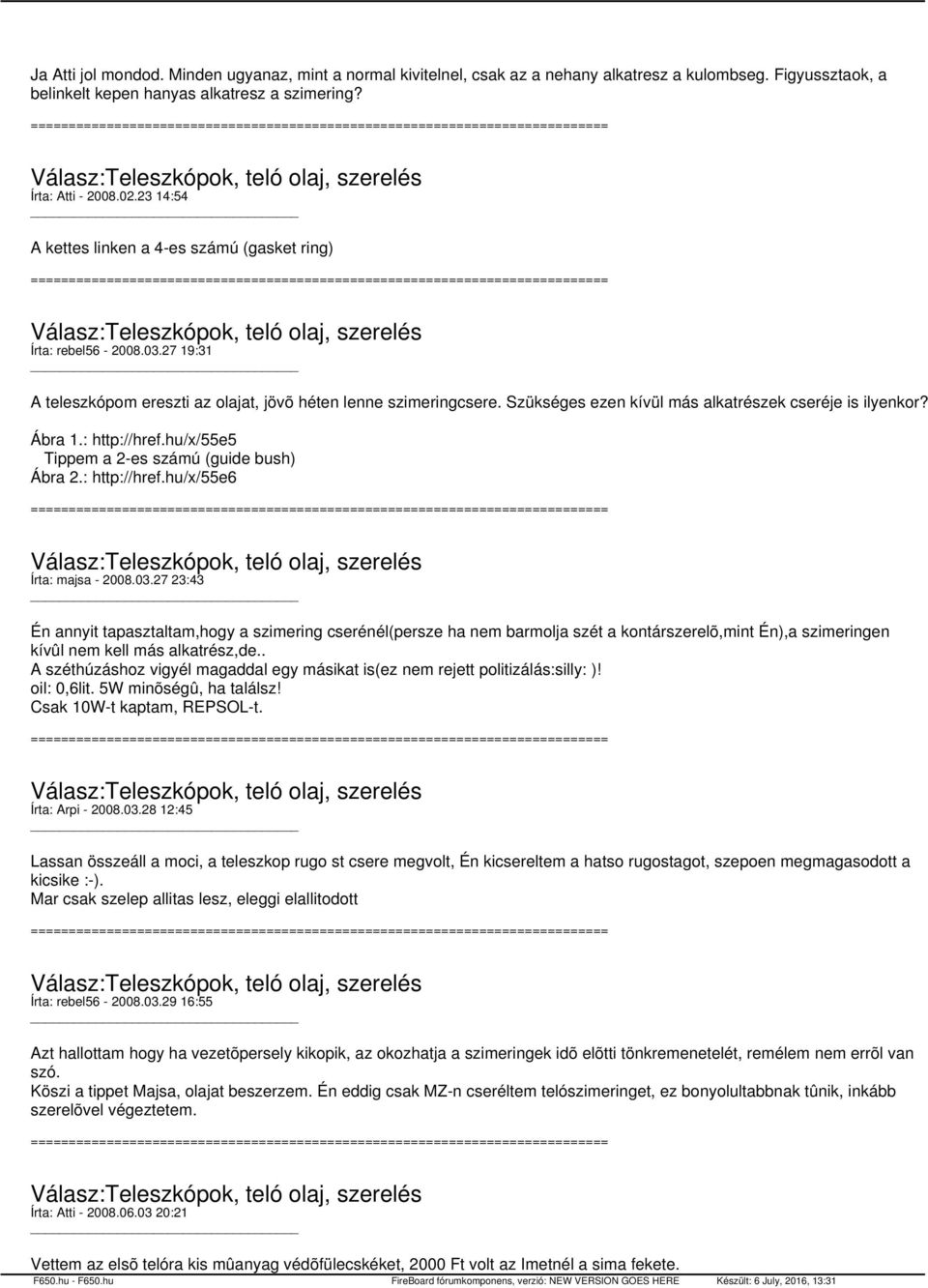 Szükséges ezen kívül más alkatrészek cseréje is ilyenkor? Ábra 1.: http://href.hu/x/55e5 Tippem a 2-es számú (guide bush) Ábra 2.: http://href.hu/x/55e6 Írta: majsa - 2008.03.