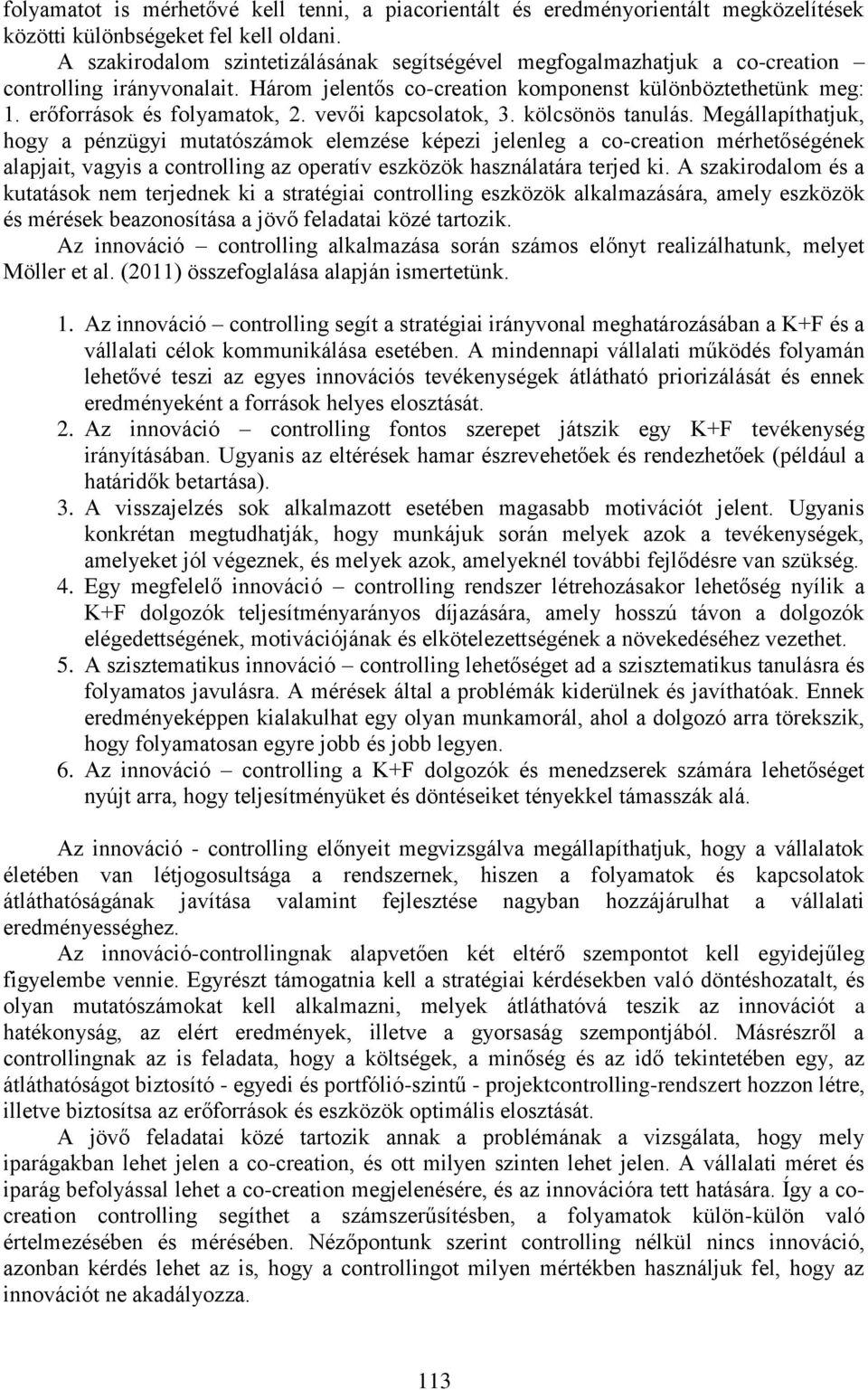 vevői kapcsolatok, 3. kölcsönös tanulás.