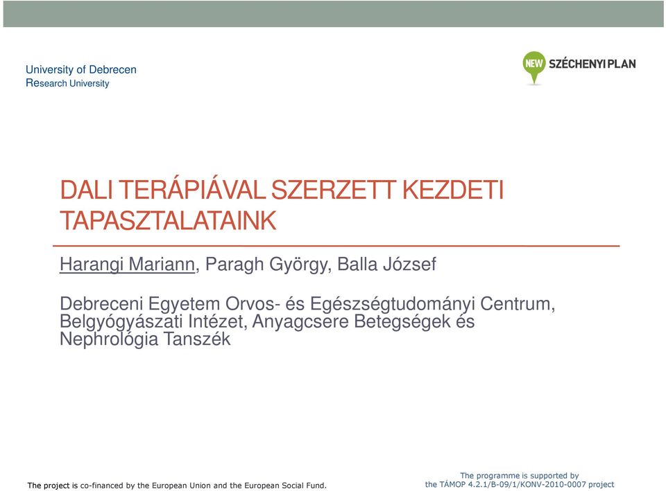 DALI TERÁPIÁVAL SZERZETT KEZDETI TAPASZTALATAINK - PDF Free Download