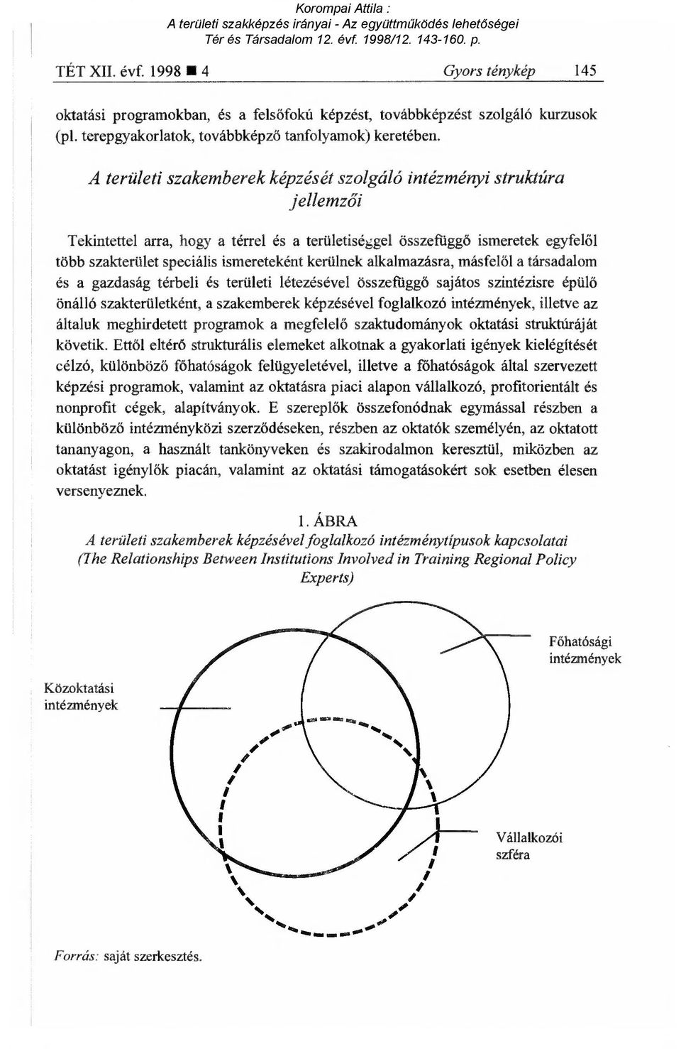 kerülnek alkalmazásra, másfel ől a társadalom és a gazdaság térbeli és területi létezésével összefügg ő sajátos szintézisre épül ő önálló szakterületként, a szakemberek képzésével foglalkozó