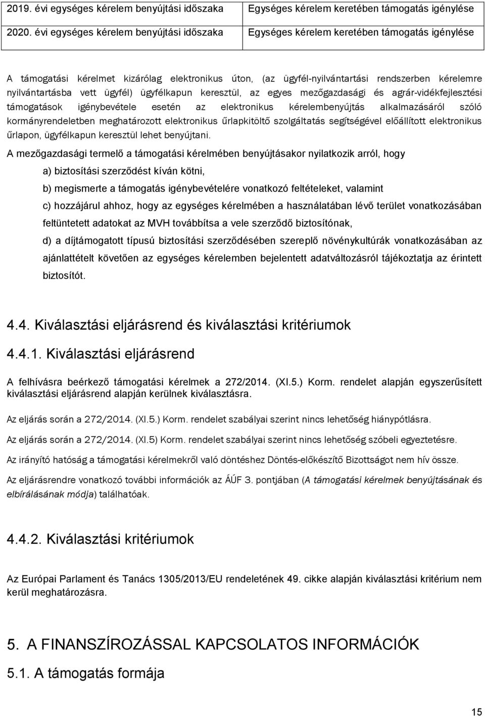 nyilvántartásba vett ügyfél) ügyfélkapun keresztül, az egyes mezőgazdasági és agrár-vidékfejlesztési támogatások igénybevétele esetén az elektronikus kérelembenyújtás alkalmazásáról szóló