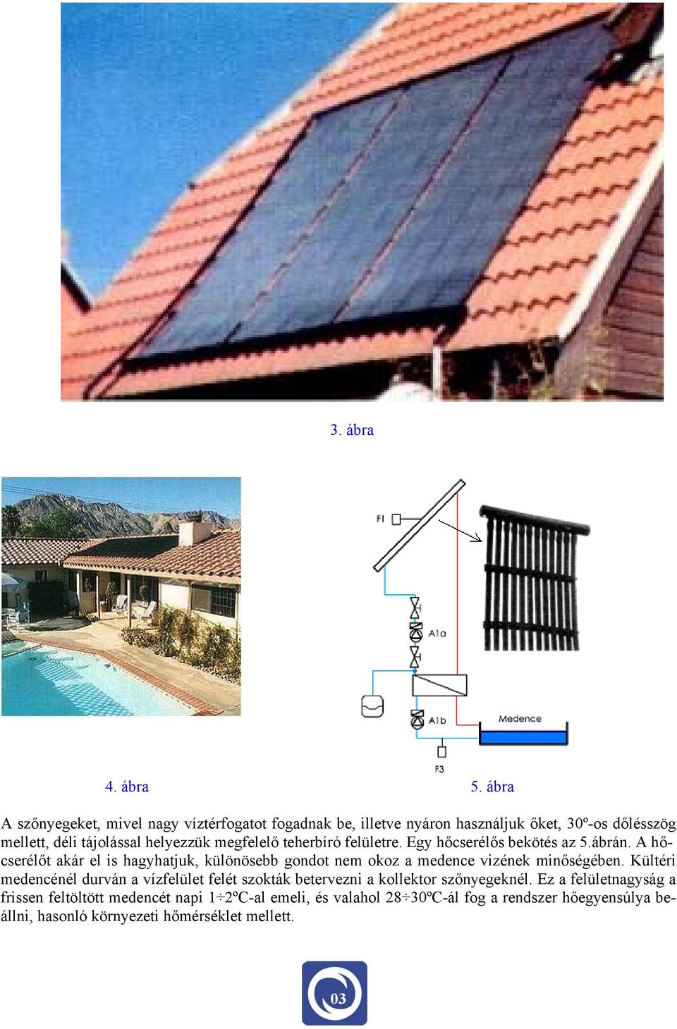 megfelelő teherbíró felületre. Egy hőcserélős bekötés az 5.ábrán.