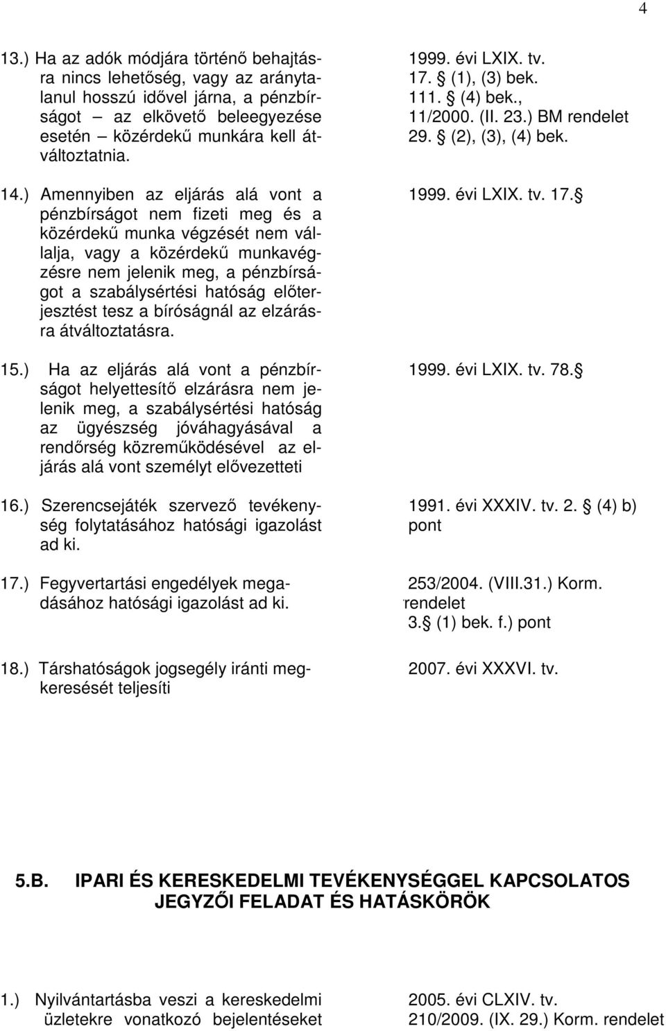 előterjesztést tesz a bíróságnál az elzárásra átváltoztatásra. 15.