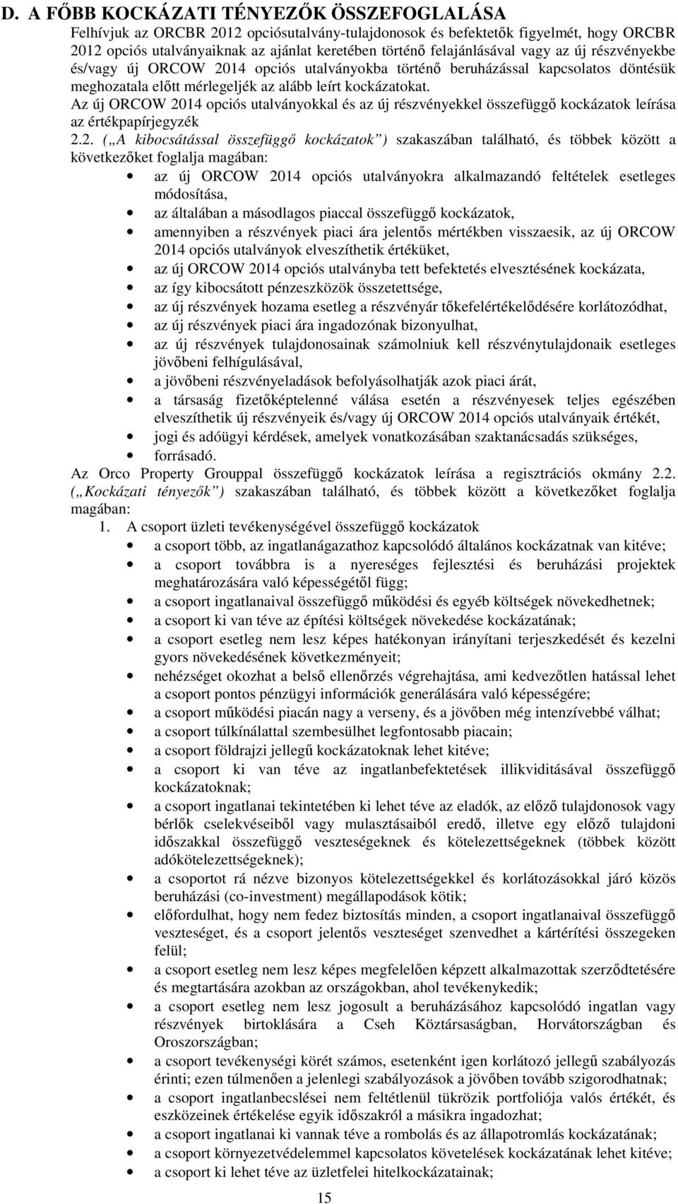 Az új ORCOW 20