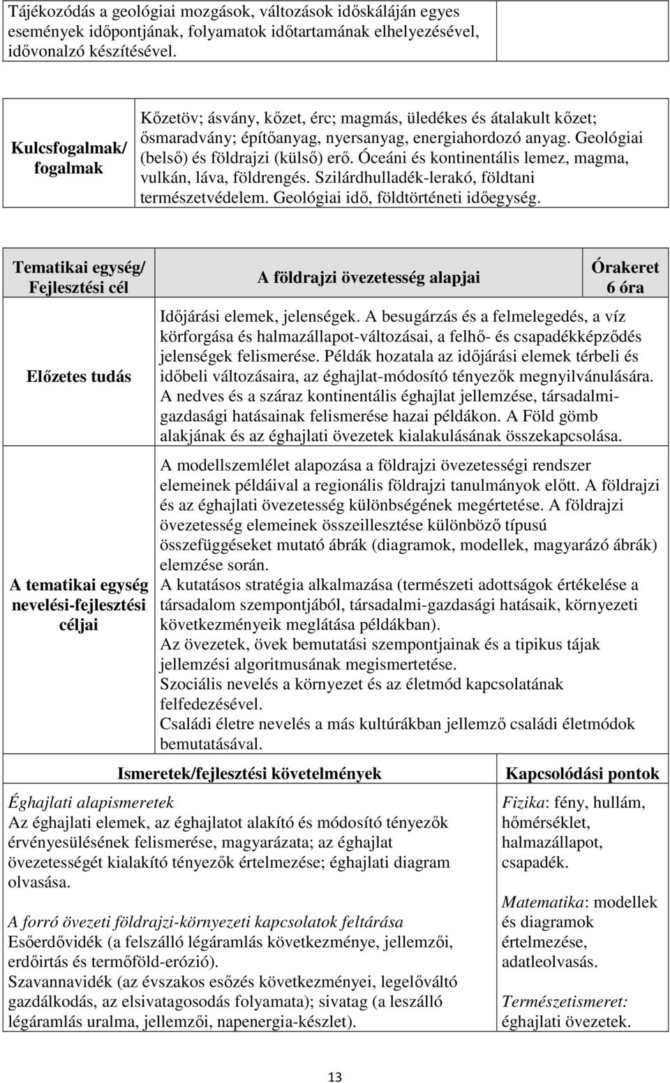 Óceáni és kontinentális lemez, magma, vulkán, láva, földrengés. Szilárdhulladék-lerakó, földtani természetvédelem. Geológiai idő, földtörténeti időegység.