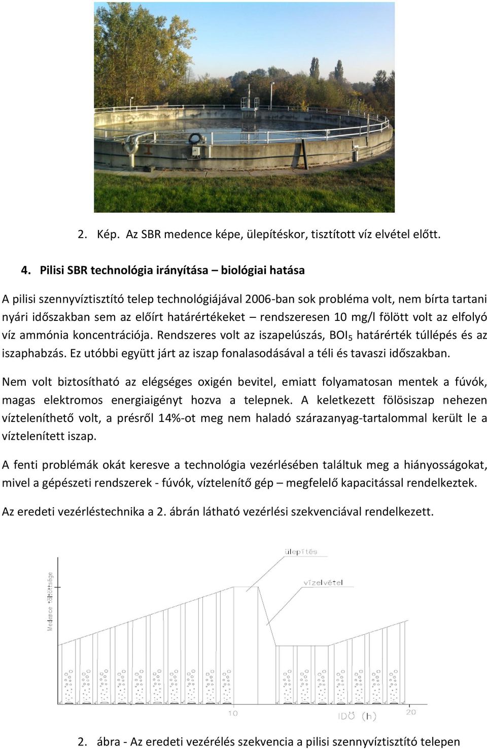 rendszeresen 10 mg/l fölött volt az elfolyó víz ammónia koncentrációja. Rendszeres volt az iszapelúszás, BOI 5 határérték túllépés és az iszaphabzás.