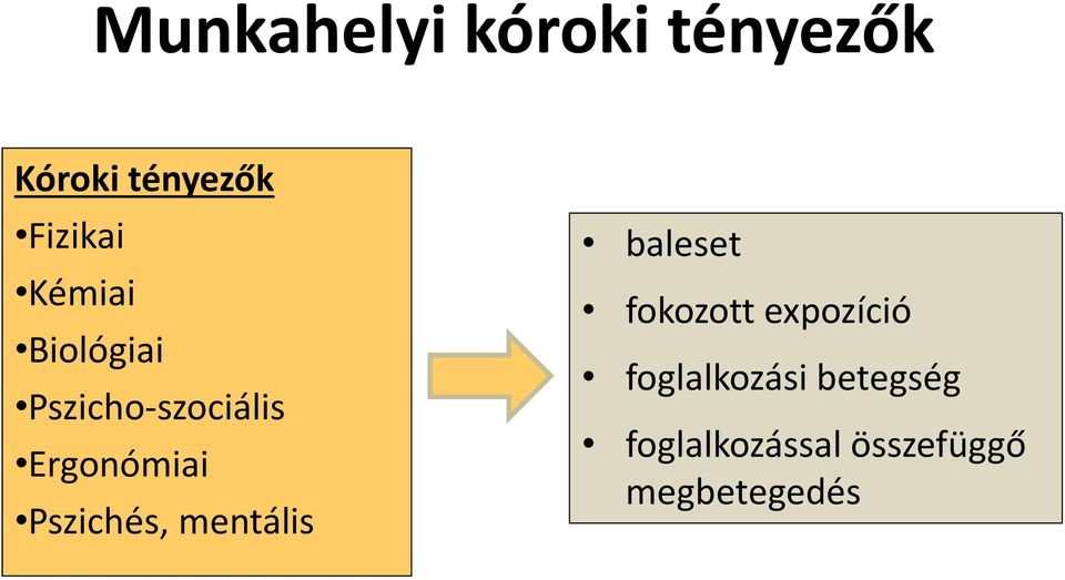 Pszichés, mentális baleset fokozott expozíció