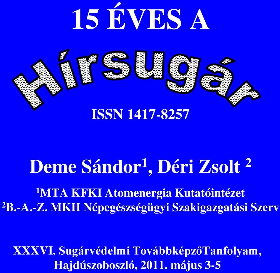 MKH Népegészségügyi Szakigazgatási Szerv XXXVI.