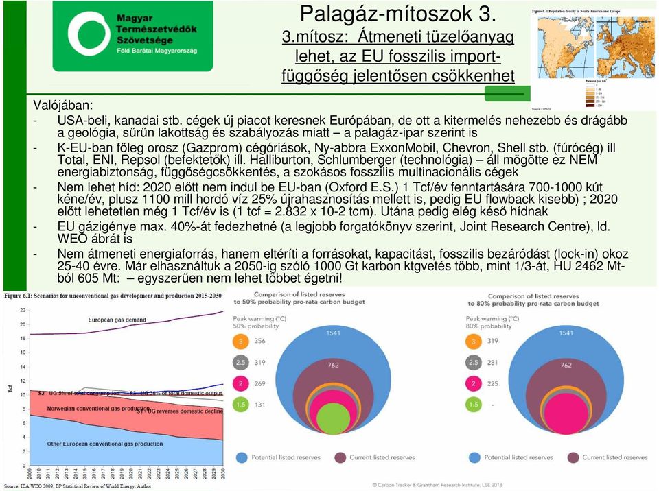 Ny-abbra ExxonMobil, Chevron, Shell stb. (fúrócég) ill Total, ENI, Repsol (befektetık) ill.