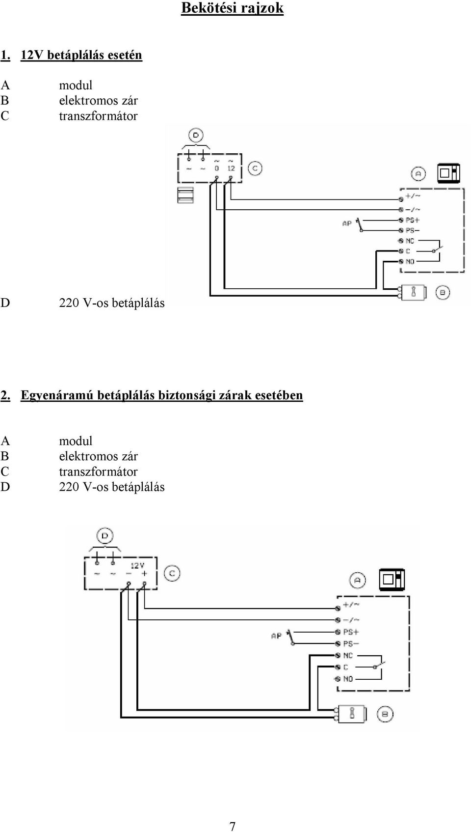 transzformátor D 220 V-os betáplálás 2.