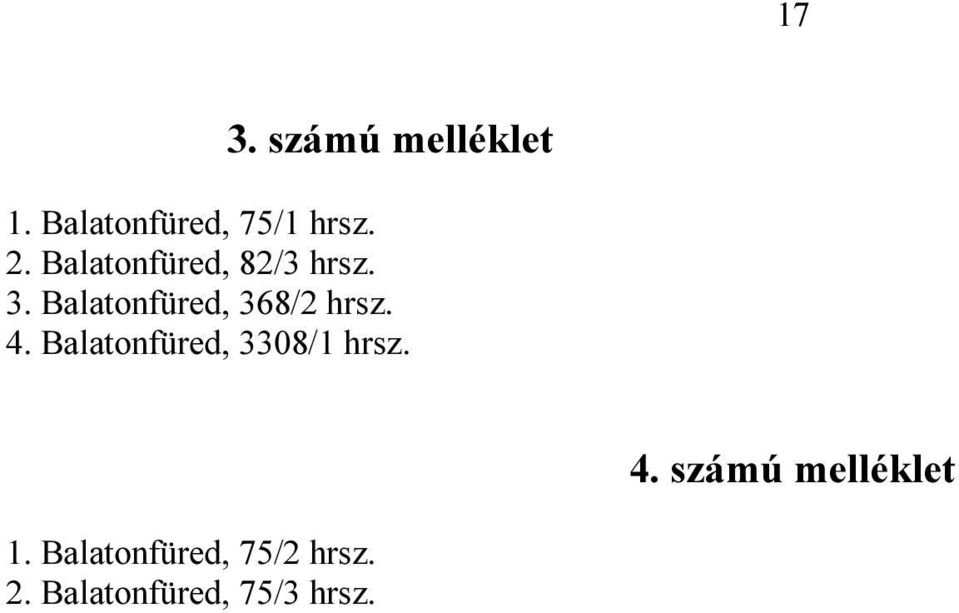 4. Balatonfüred, 3308/1 hrsz. 4. számú melléklet 1.