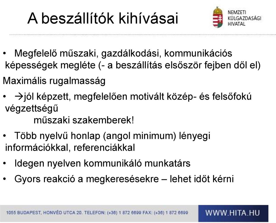 és felsőfokú végzettségű műszaki szakemberek!