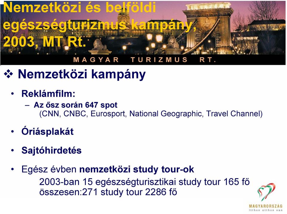 National Geographic, Travel Channel) Óriásplakát Sajtóhirdetés Egész évben