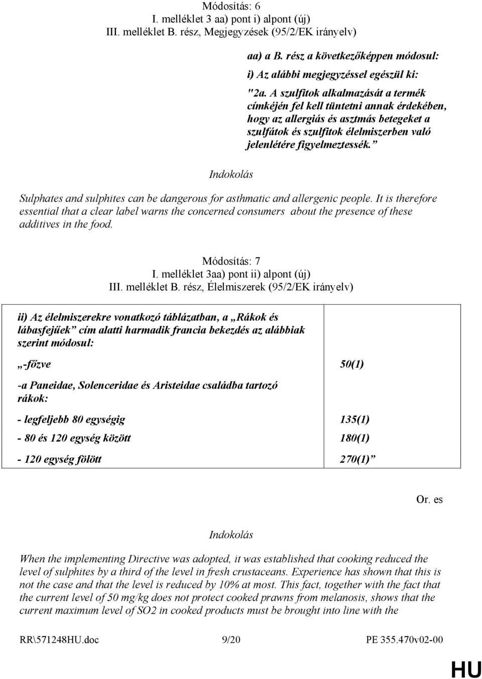 Sulphates and sulphites can be dangerous for asthmatic and allergenic people.