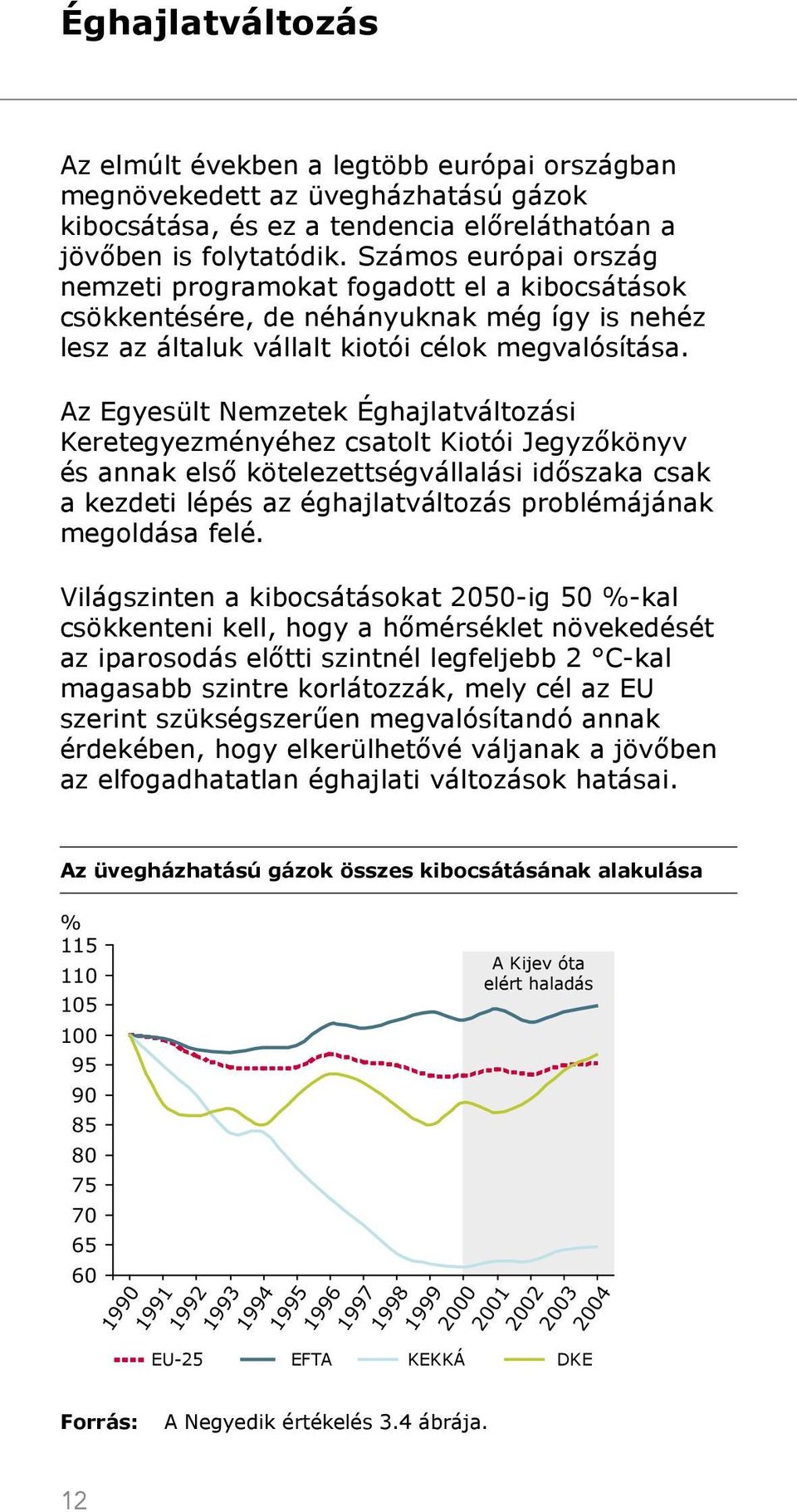 Az Egyesült Nemzetek Éghajlatváltozási Keretegyezményéhez csatolt Kiotói Jegyzőkönyv és annak első kötelezettségvállalási időszaka csak a kezdeti lépés az éghajlatváltozás problémájának megoldása