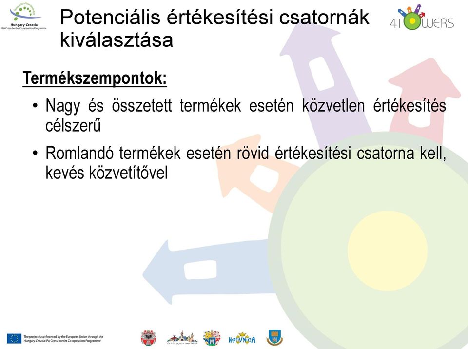 közvetlen értékesítés célszerű Romlandó termékek