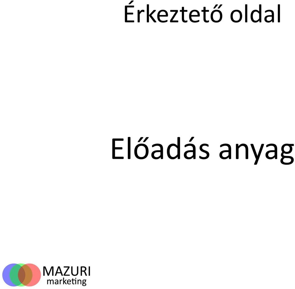 Előadás