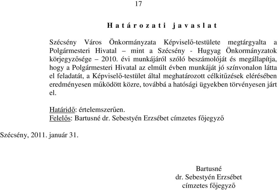 Önkormányzatok körjegyzısége 2010.