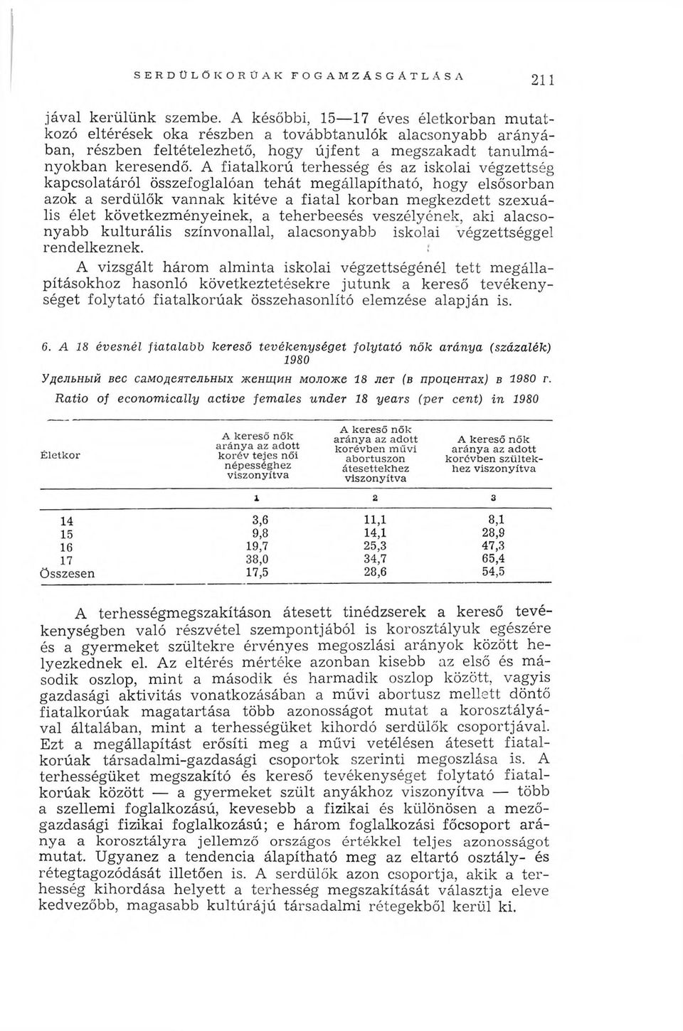 A fiatalkorú terhesség és az iskolai végzettség kapcsolatáról összefoglalóan tehát m egállapítható, hogy elsősorban azok a serdülők vannak kitéve a fiatal korban m egkezdett szexuális élet következm