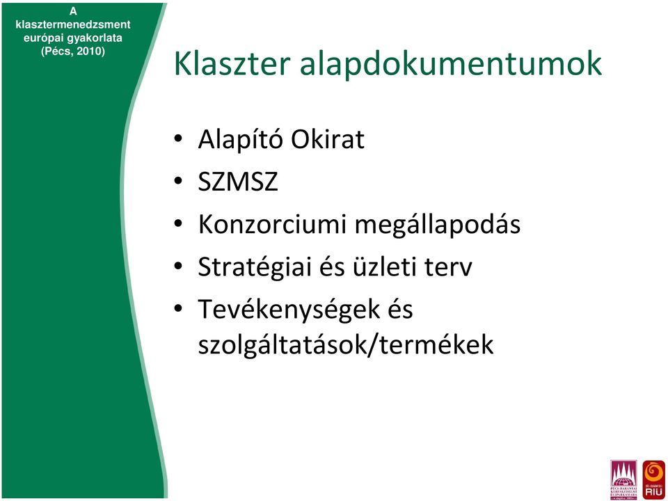 megállapodás Stratégiai és üzleti