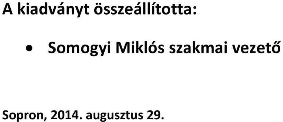 Somogyi Miklós