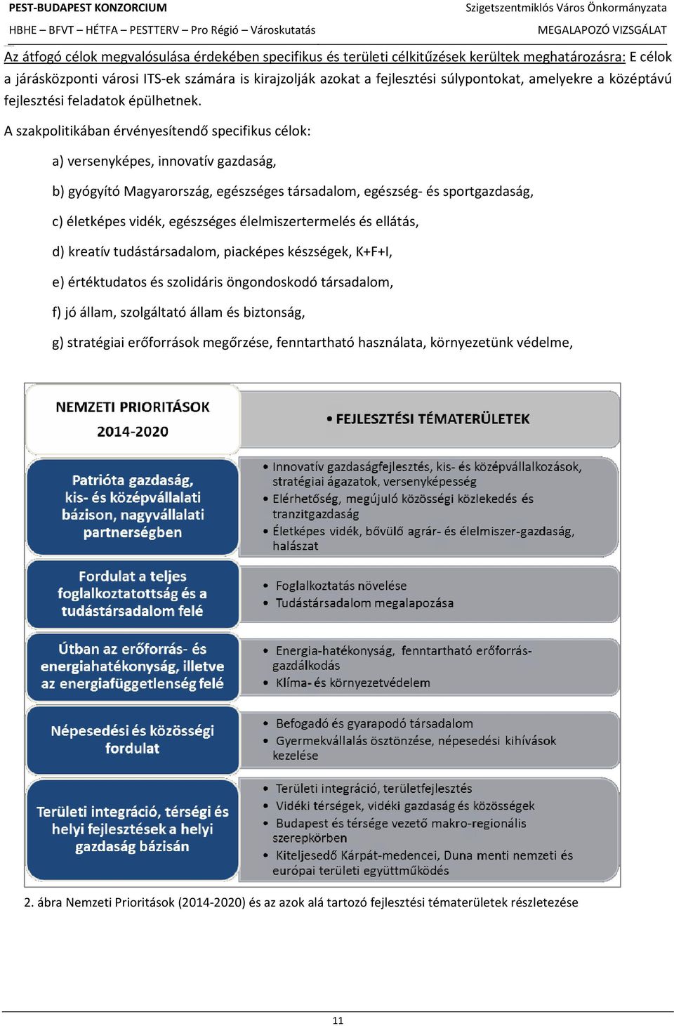 A szakpolitikában érvényesítendő specifikus célok: a) versenyképes, innovatív gazdaság, b) gyógyító Magyarország, egészséges társadalom, egészség- és sportgazdaság, c) életképes vidék, egészséges