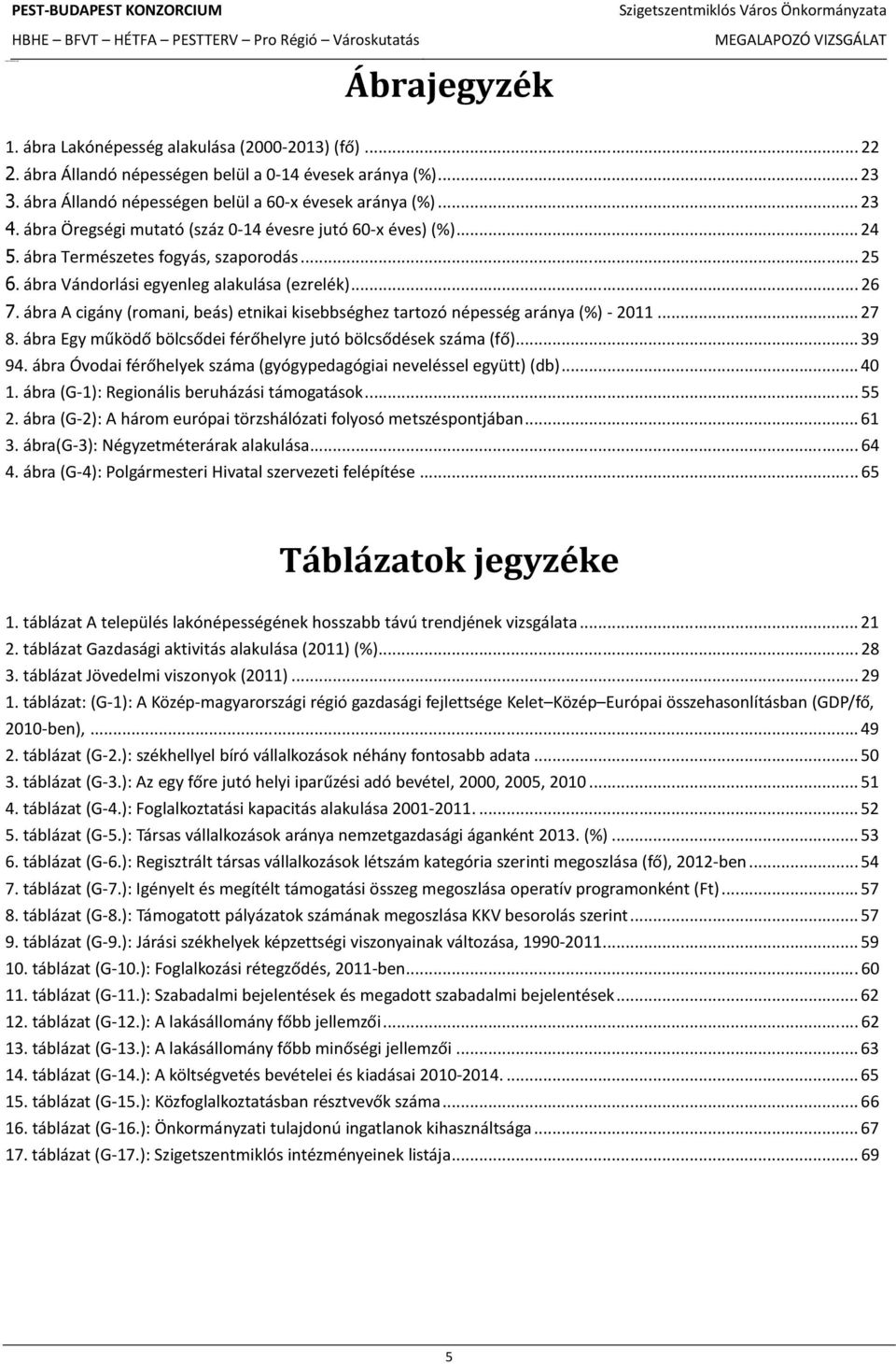 ábra A cigány (romani, beás) etnikai kisebbséghez tartozó népesség aránya (%) - 2011... 27 8. ábra Egy működő bölcsődei férőhelyre jutó bölcsődések száma (fő)... 39 94.