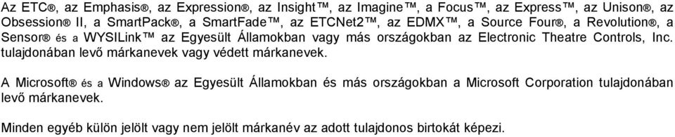 Controls, Inc. tulajdonában levő márkanevek vagy védett márkanevek.