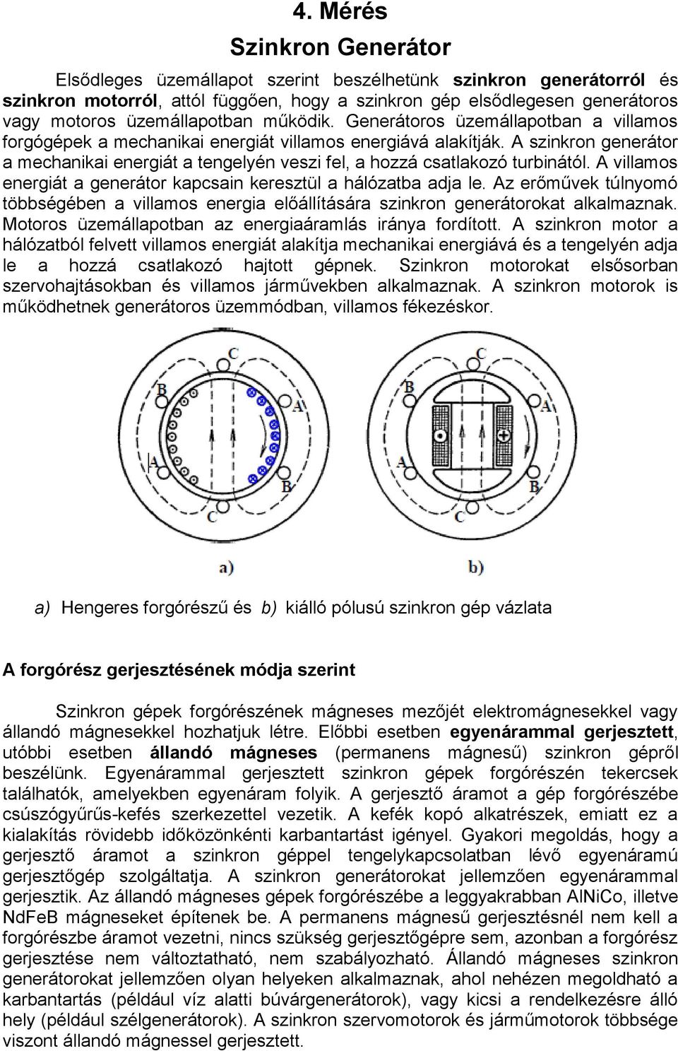 4. Mérés Szinkron Generátor - PDF Ingyenes letöltés