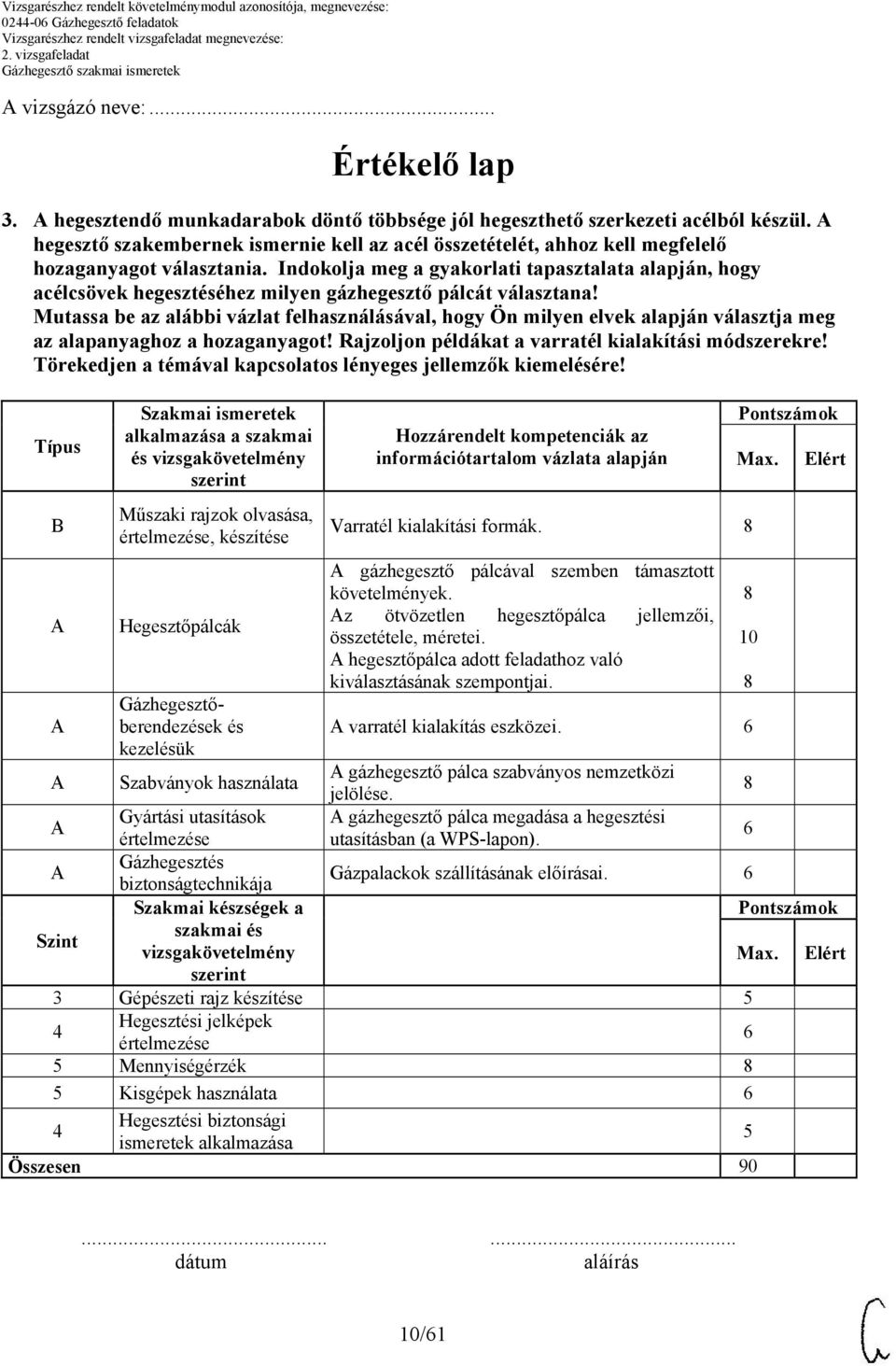 Indokolja meg a gyakorlati tapasztalata alapján, hogy acélcsövek hegesztéséhez milyen gázhegesztő pálcát választana!