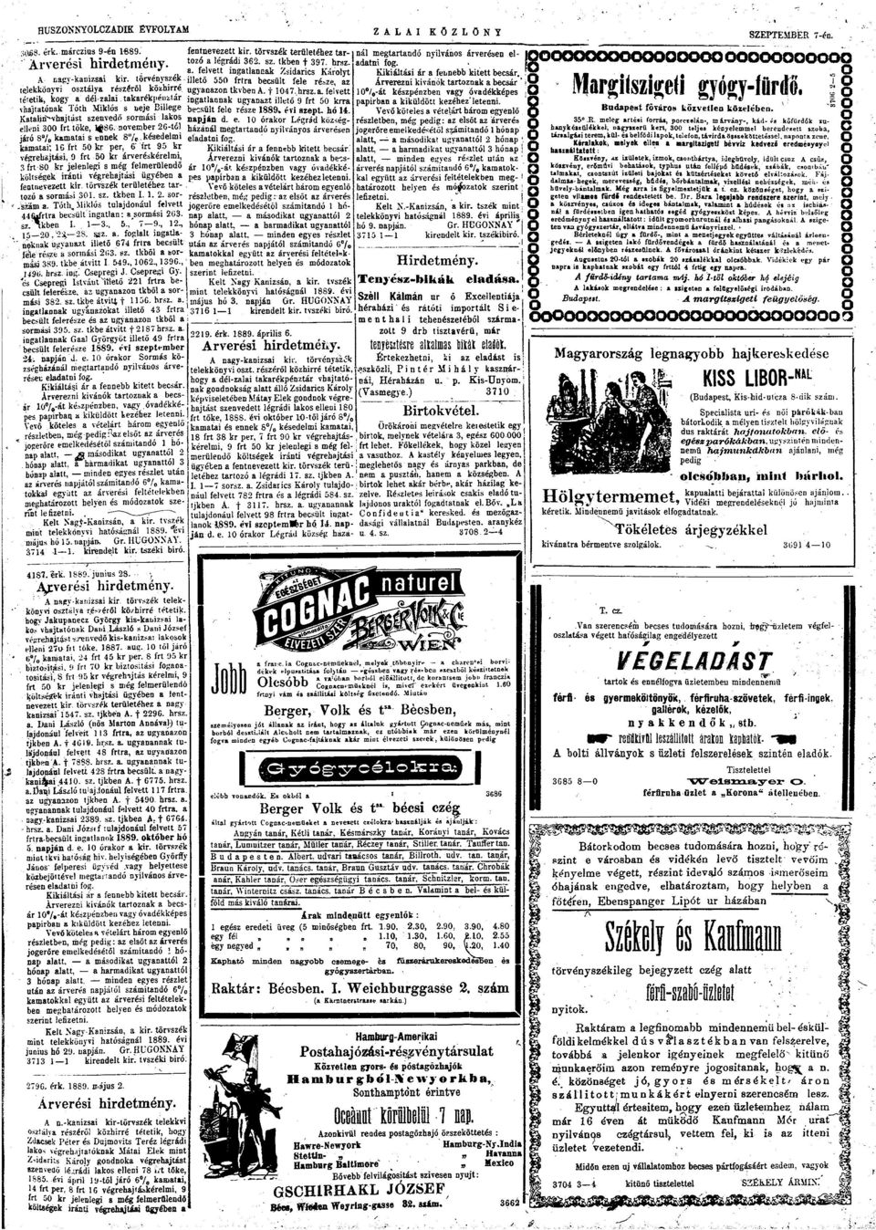 $86. nvember 26-tc? járó S% kmti s ennek S"/ e. késedelmi kmti; 6 frt 5 kr per, 6' frt 95 kr végrehjtási, 9 frt 3 kr árveréskérelmi,?