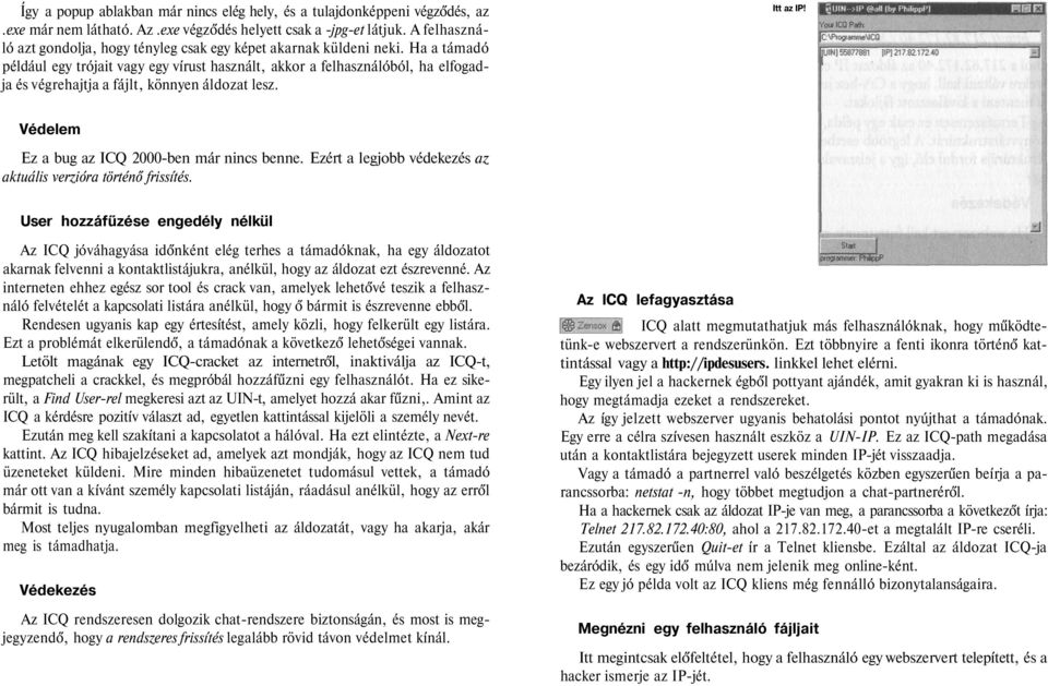 Ha a támadó például egy trójait vagy egy vírust használt, akkor a felhasználóból, ha elfogadja és végrehajtja a fájlt, könnyen áldozat lesz. Itt az IP!