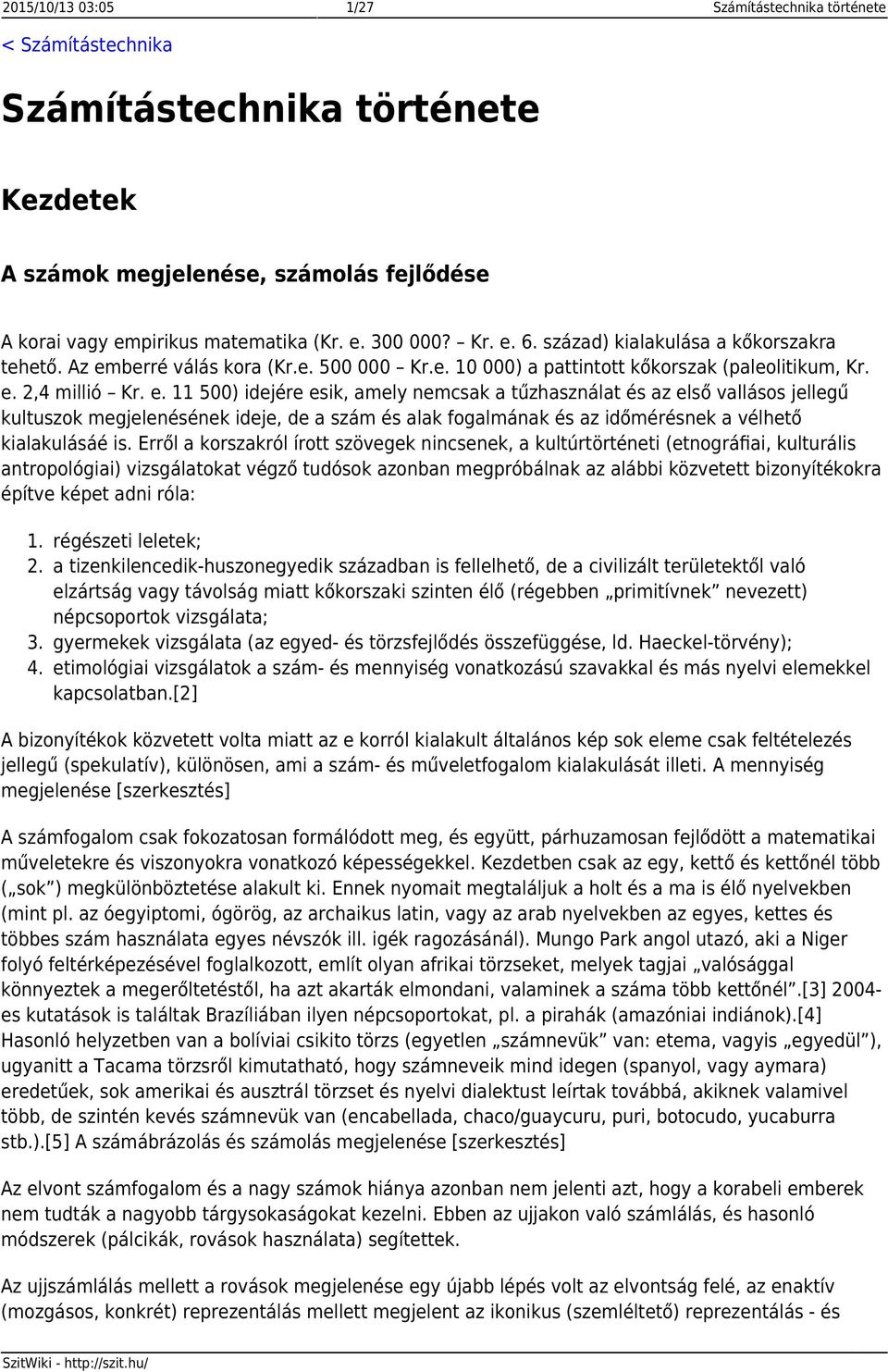 Számítástechnika története - PDF Ingyenes letöltés