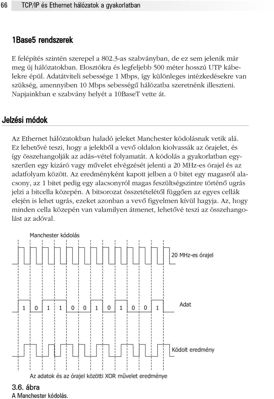 Napjainkban e szabvány helyét a 10BaseT vette át. Jelzési módok Az Ethernet hálózatokban haladó jeleket Manchester kódolásnak vetik alá.