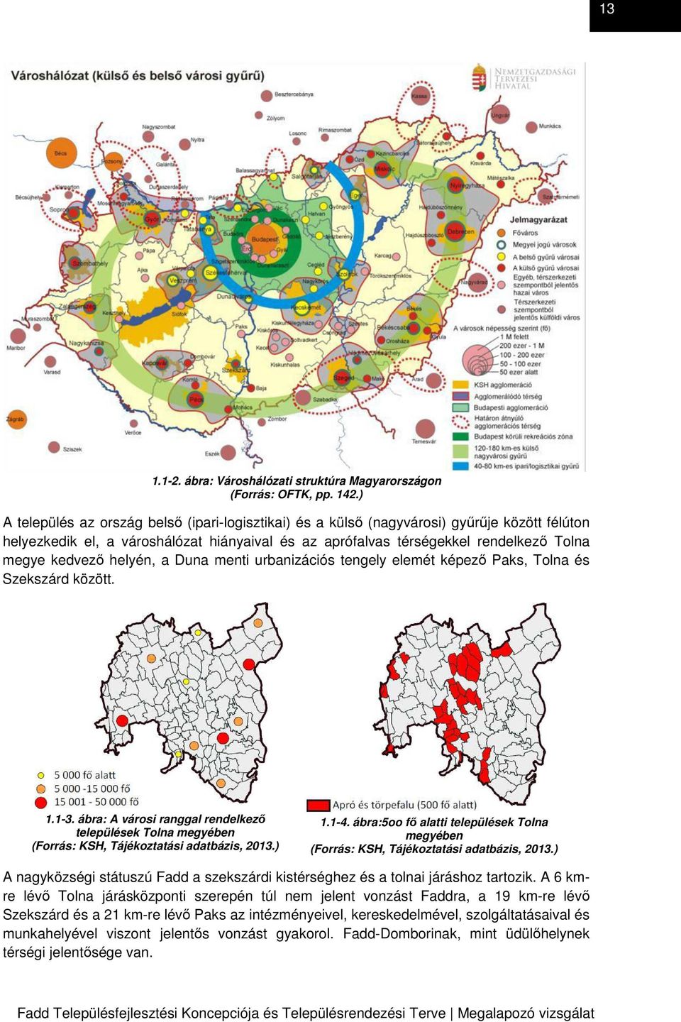 helyén, a Duna menti urbanizációs tengely elemét képező Paks, Tolna és Szekszárd között. 1.1-3.