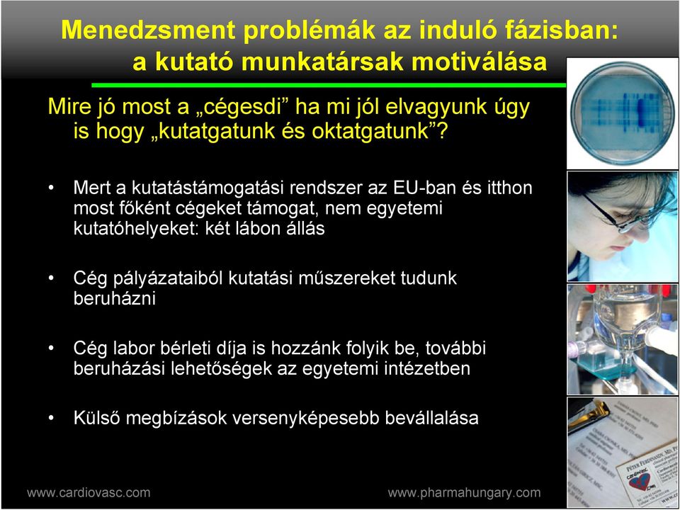 Mert a kutatástámogatási rendszer az EU-ban és itthon most fként cégeket támogat, nem egyetemi kutatóhelyeket: két