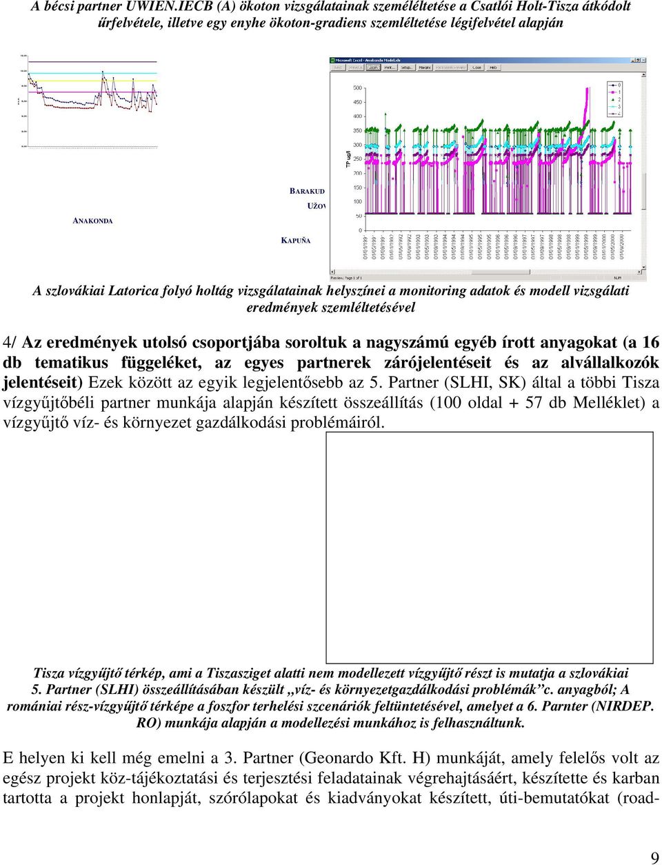 IECB (A) ökoton vizsgálatainak szemé