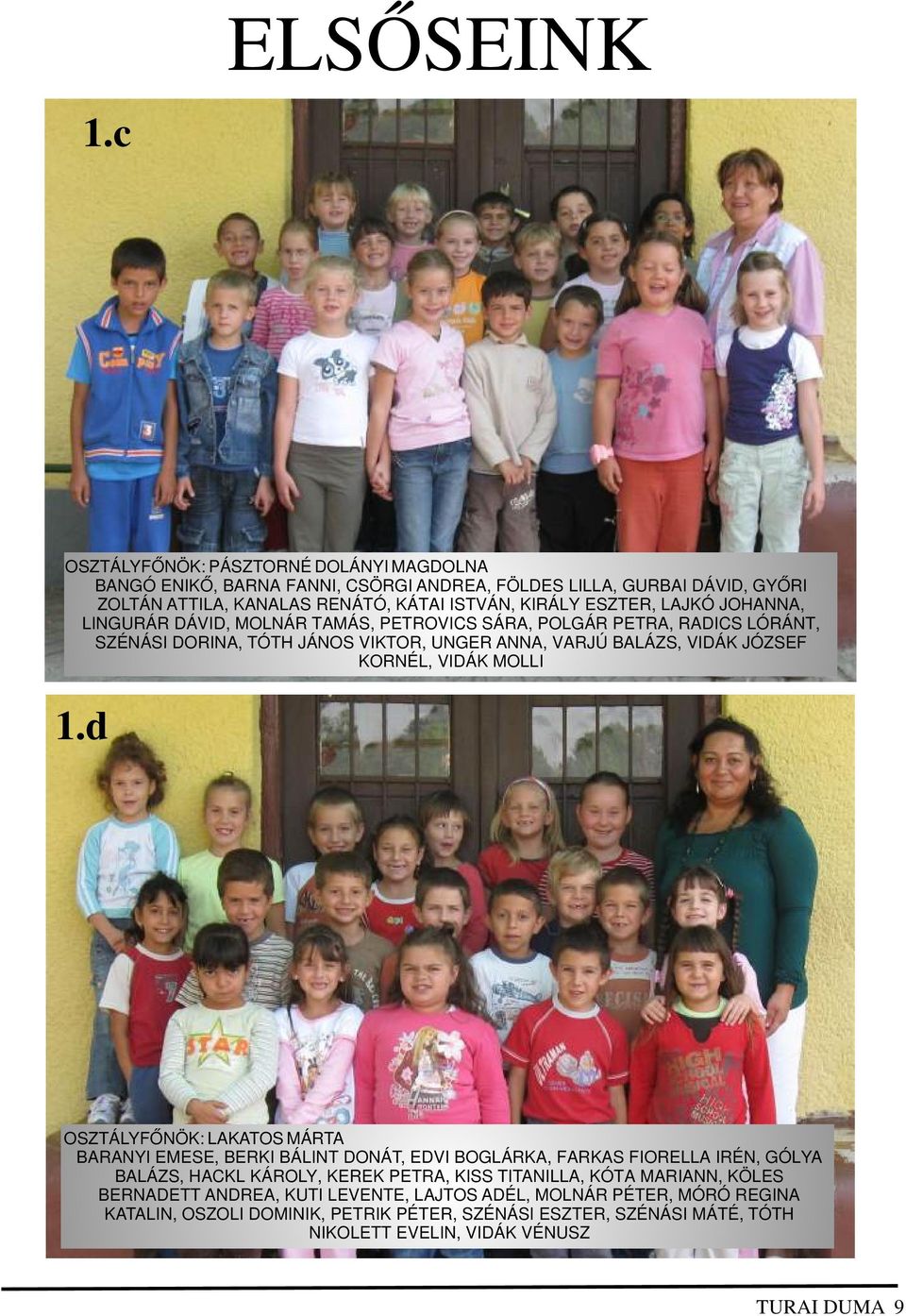 JOHANNA, LINGURÁR DÁVID, MOLNÁR TAMÁS, PETROVICS SÁRA, POLGÁR PETRA, RADICS LÓRÁNT, SZÉNÁSI DORINA, TÓTH JÁNOS VIKTOR, UNGER ANNA, VARJÚ BALÁZS, VIDÁK JÓZSEF KORNÉL, VIDÁK MOLLI 1.