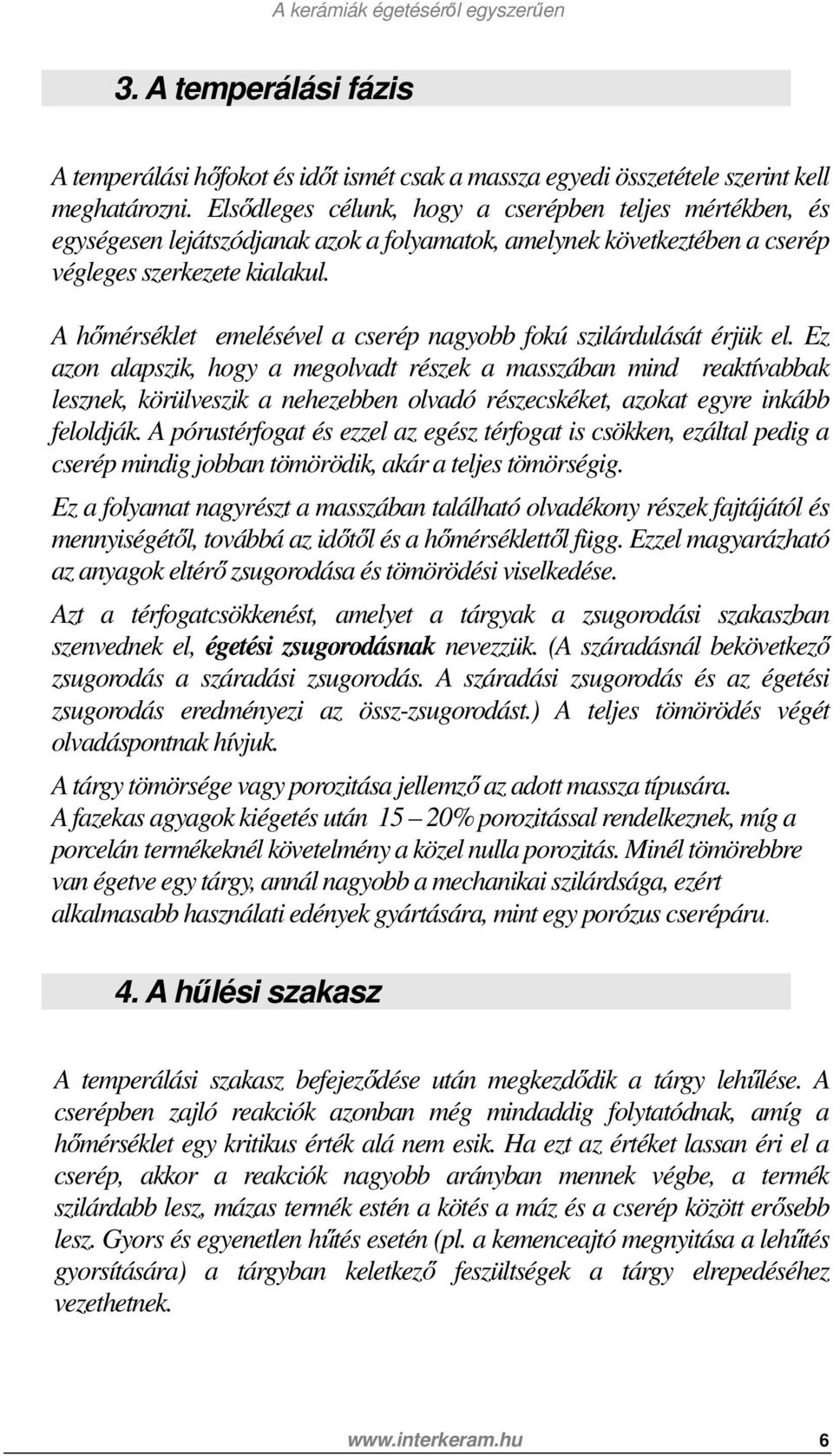 A kerámiák égetéséről egyszerűen - PDF Ingyenes letöltés