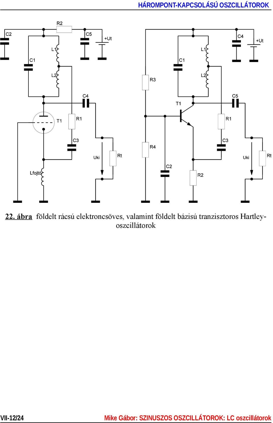 Hartleyoszcillátorok VII-12/24 Mike