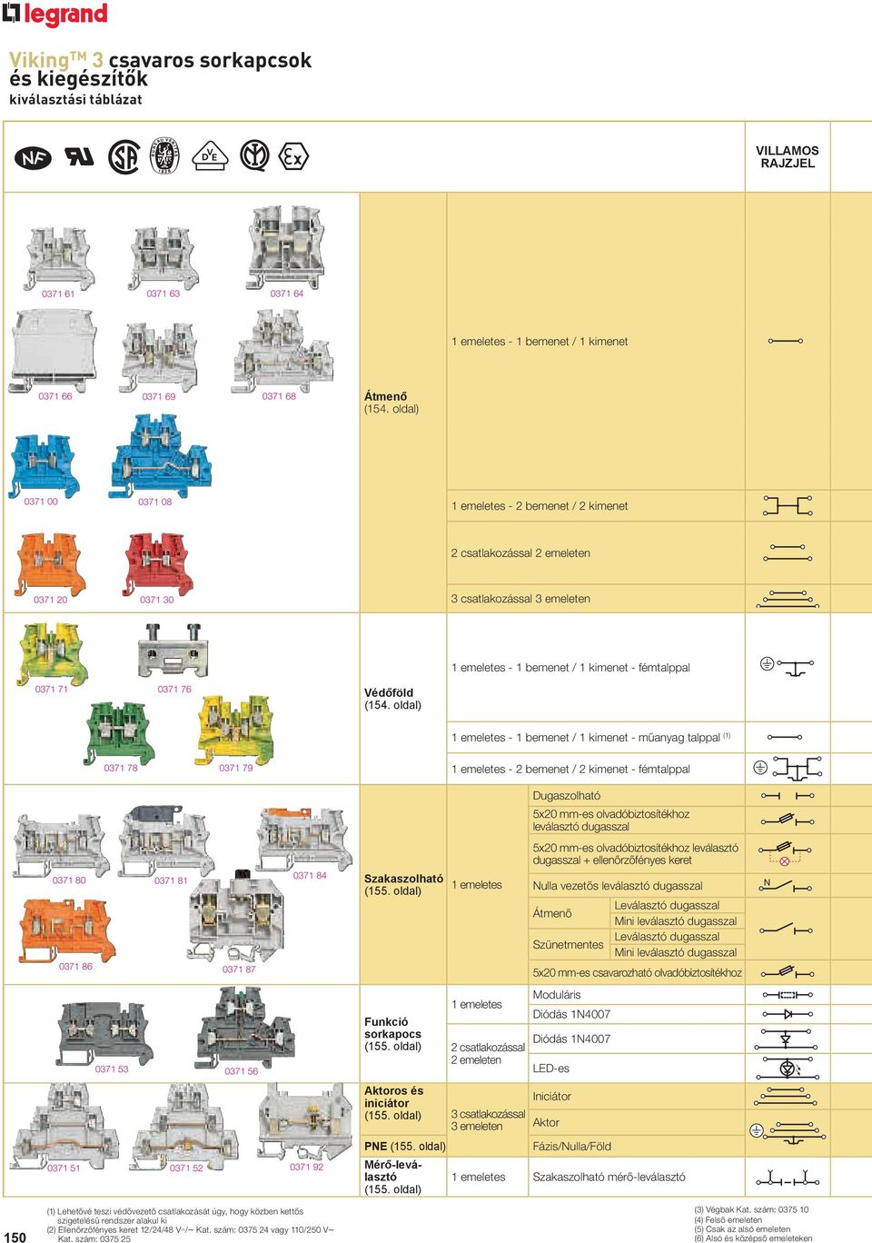 Viking TM 3 csavaros sorkapcsok és kiegészítők kiválasztási táblázat - PDF  Ingyenes letöltés