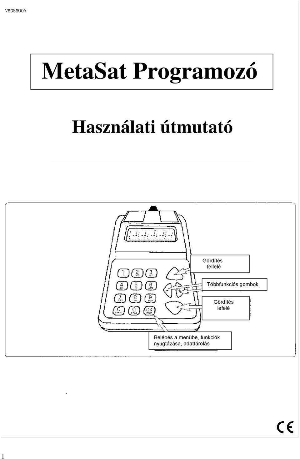 Többfunkciós gombok Gördítés lefelé